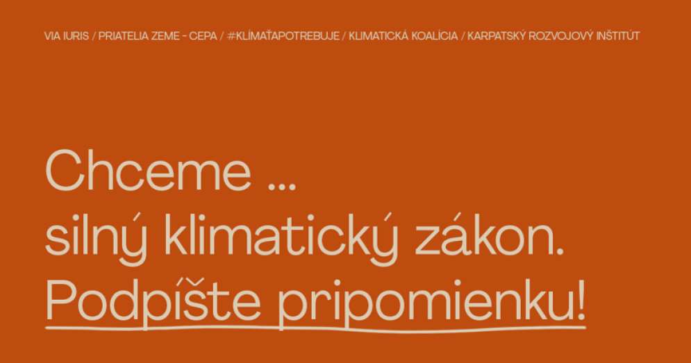 Mimovl&aacute;dky vyz&yacute;vaj&uacute; ľud&iacute;, aby podporili siln&yacute; klimatick&yacute; z&aacute;kon v MPK